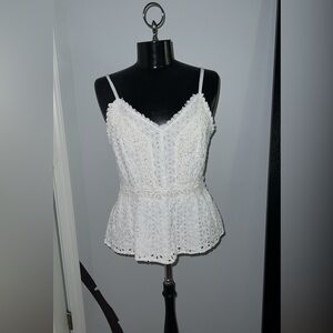NWOT White Lace Tank